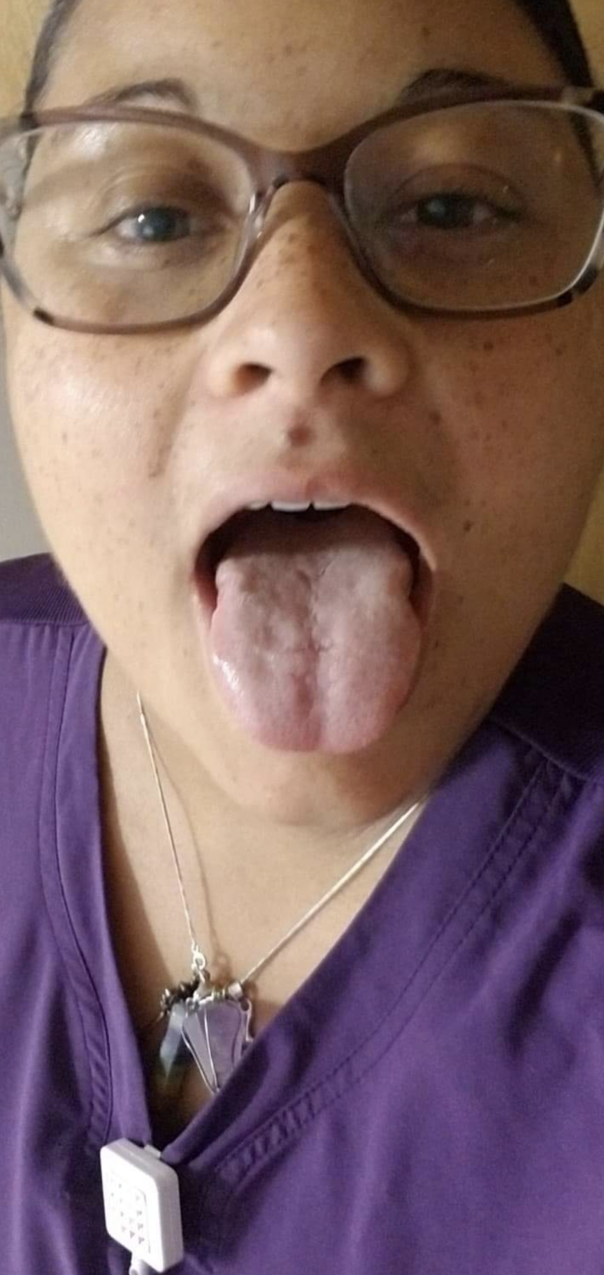 Cum in my throat and all over my face and tongue — 8