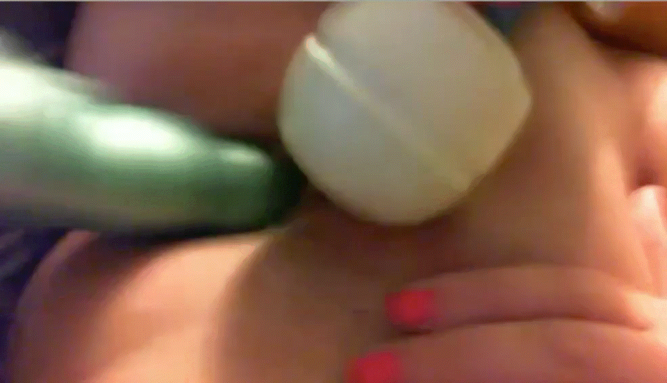slut Gretchen masturbates then takes creampie — 21